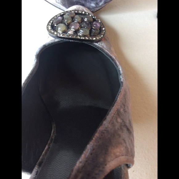 Stuart Weitzman velvet slingback heels Sz 7 1/2 M - Picture 12 of 15